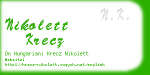 nikolett krecz business card